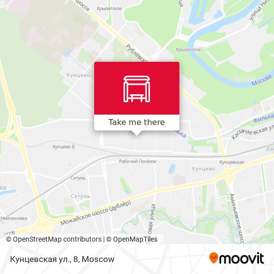 Кунцевская ул., 8 map