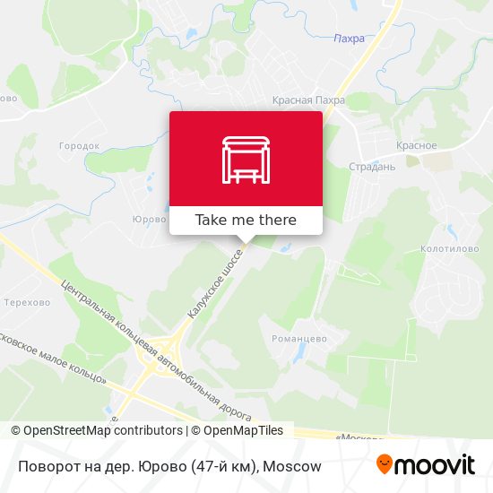Поворот на дер. Юрово (47-й км) map