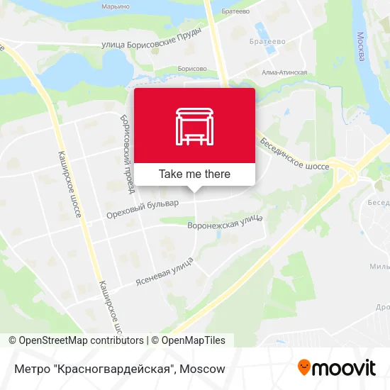 Метро "Красногвардейская" map