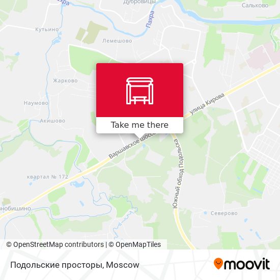 Подольские просторы map