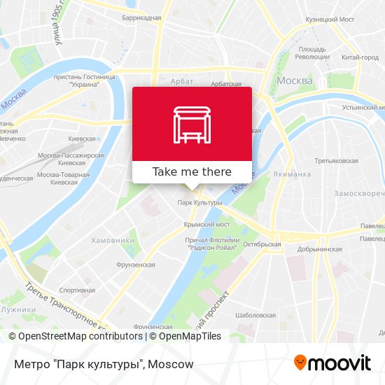 Метро "Парк культуры" map