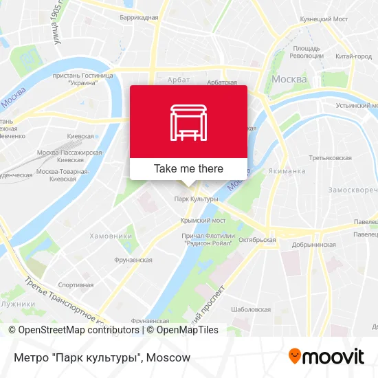 Метро "Парк культуры" map