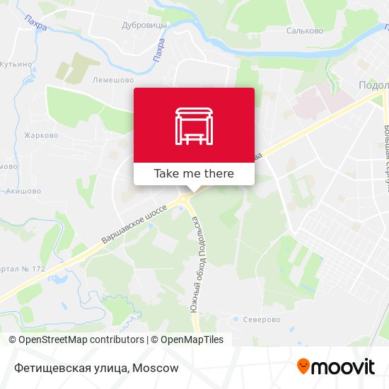 Фетищевская улица map