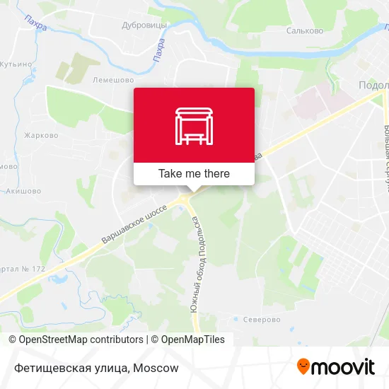 Фетищевская улица map
