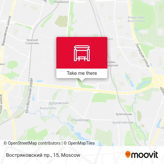Востряковский пр., 15 map