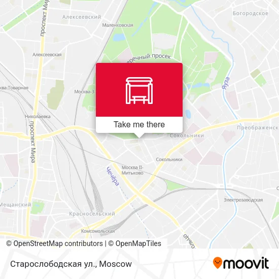 Старослободская ул. map