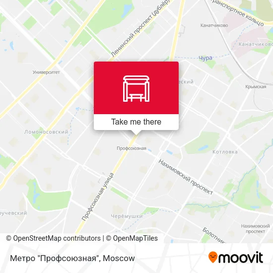 Метро "Профсоюзная" map
