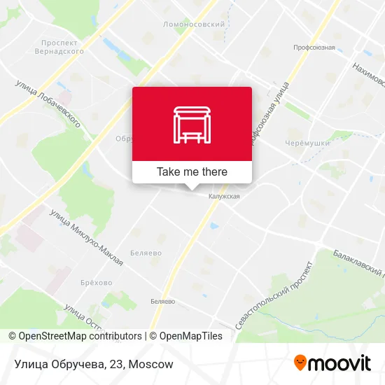 Улица Обручева, 23 map