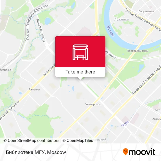 Библиотека МГУ map