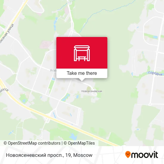 Новоясеневский просп., 19 map