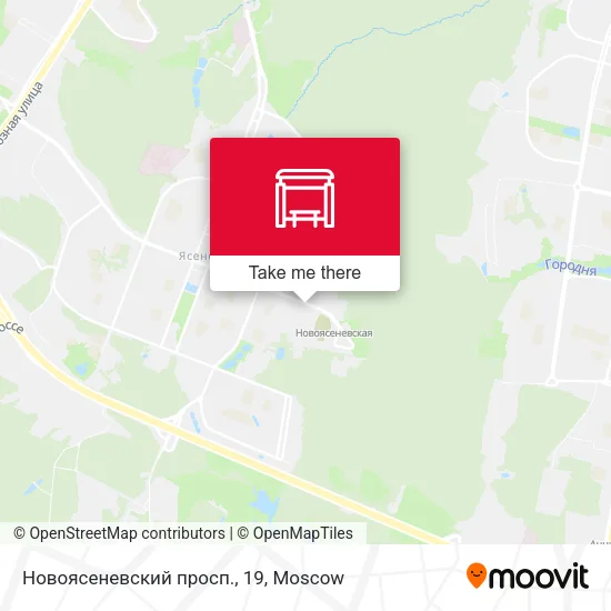Новоясеневский просп., 19 map