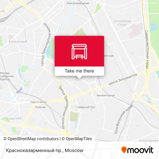 Красноказарменный пр. map