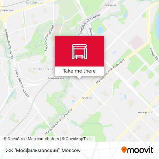 ЖК "Мосфильмовский" map