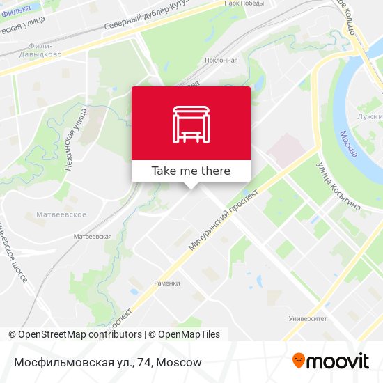 Мосфильмовская ул., 74 map