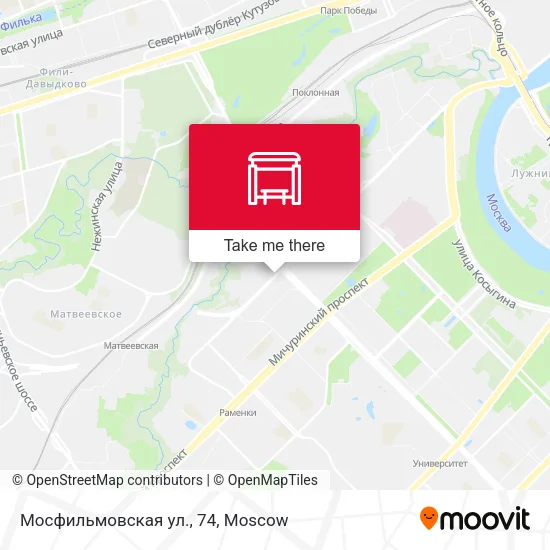 Мосфильмовская ул., 74 map