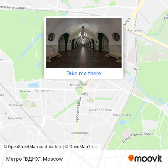 Метро "ВДНХ" map