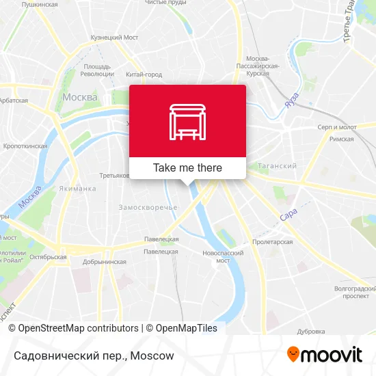 Садовнический пер. map
