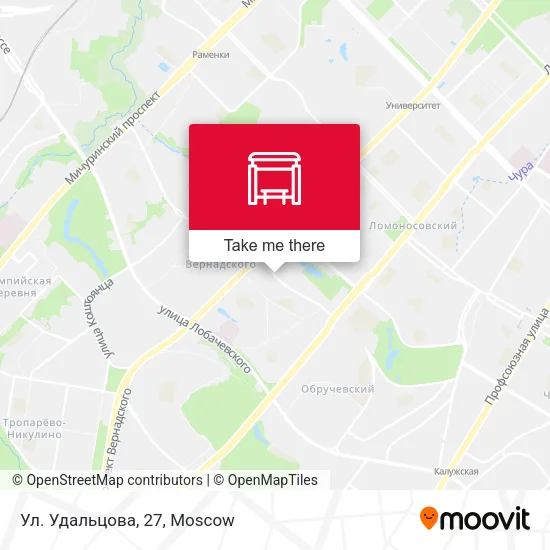 Ул. Удальцова, 27 map