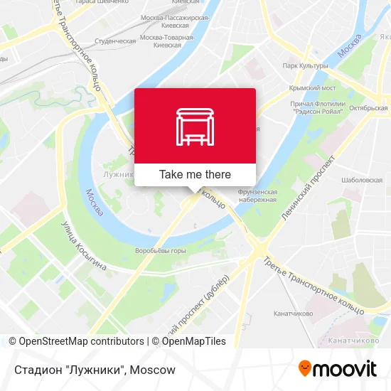 Стадион "Лужники" map