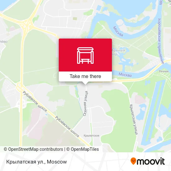 Крылатская ул. map