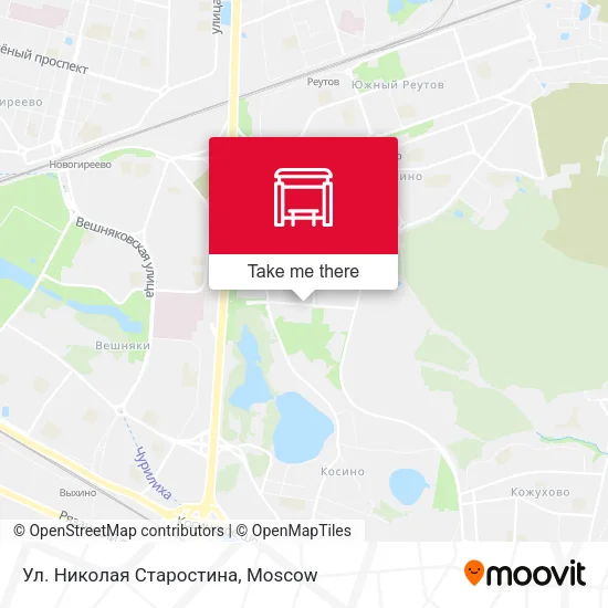 Ул. Николая Старостина map