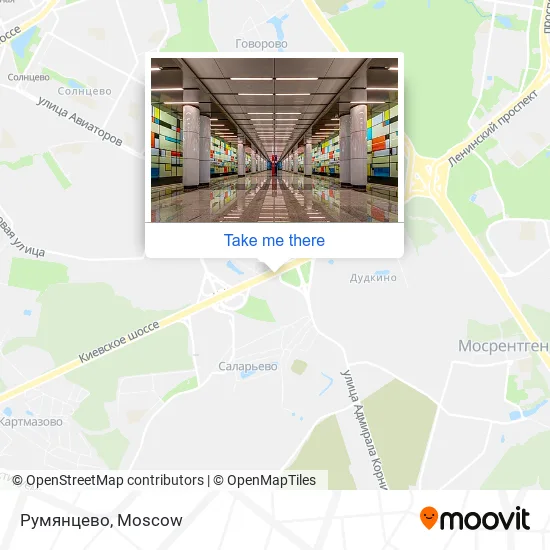 Румянцево map