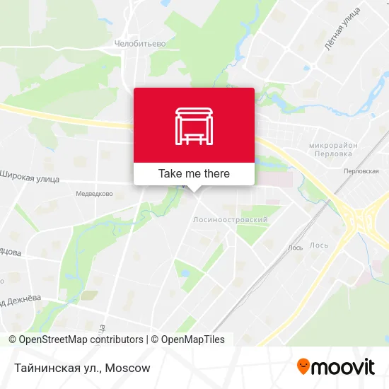 Тайнинская ул. map