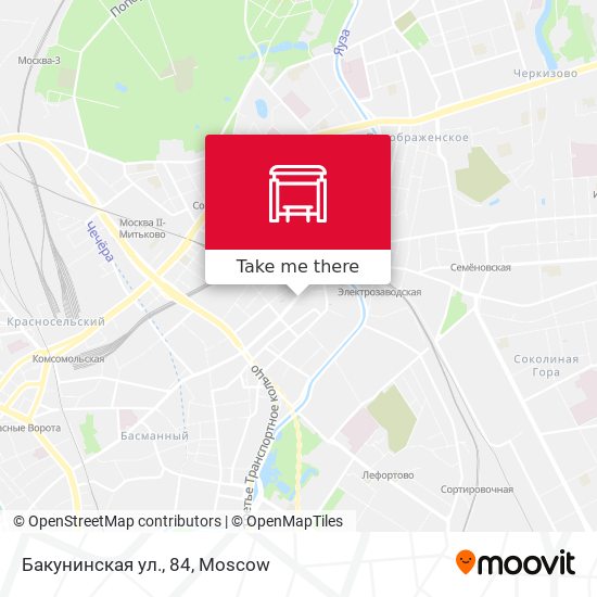 Бакунинская ул., 84 map