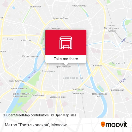 Метро "Третьяковская" map