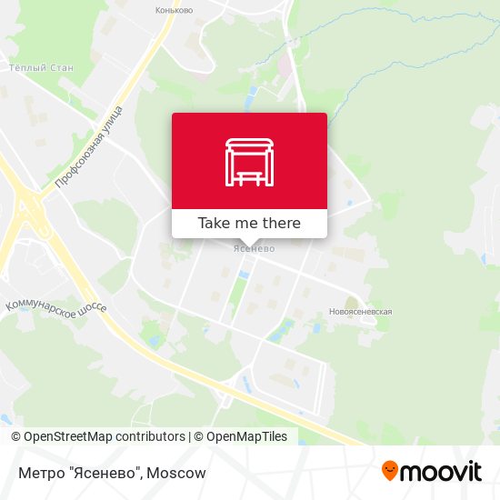 Метро "Ясенево" map