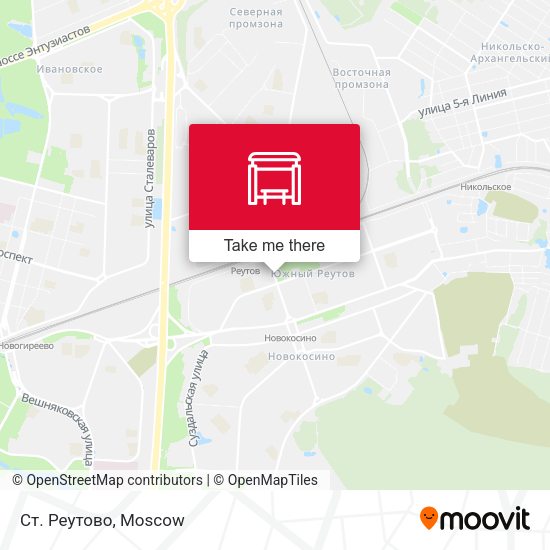 Ст. Реутово map