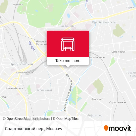 Спартаковский пер. map