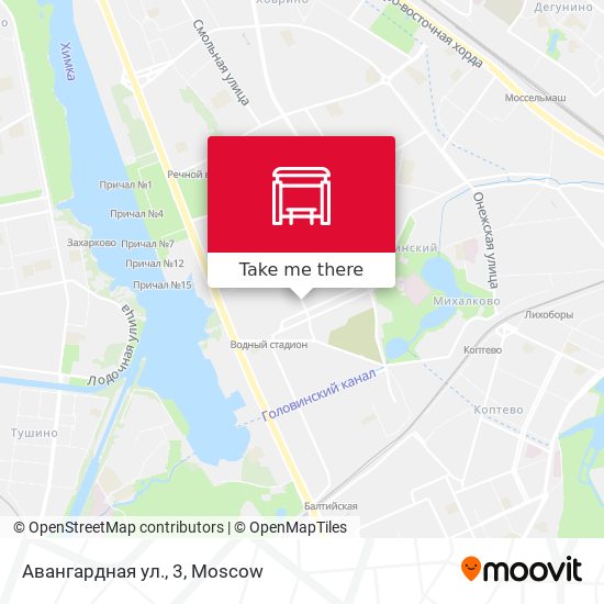 Авангардная ул., 3 map