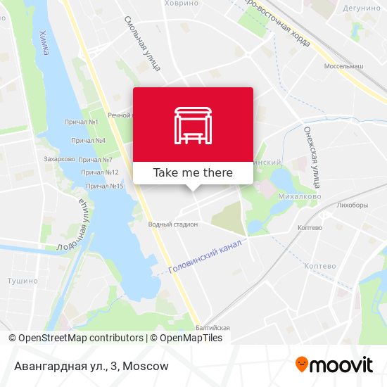 Авангардная ул., 3 map