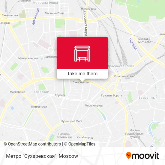 Метро "Сухаревская" map
