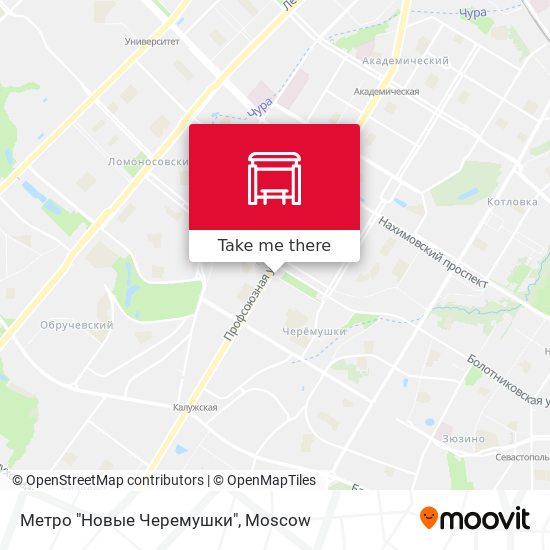 Метро "Новые Черемушки" map