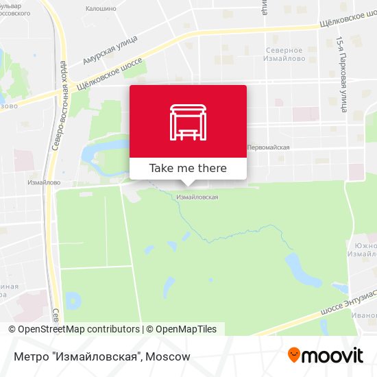 Метро "Измайловская" map