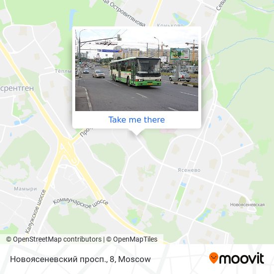 Новоясеневский просп., 8 map