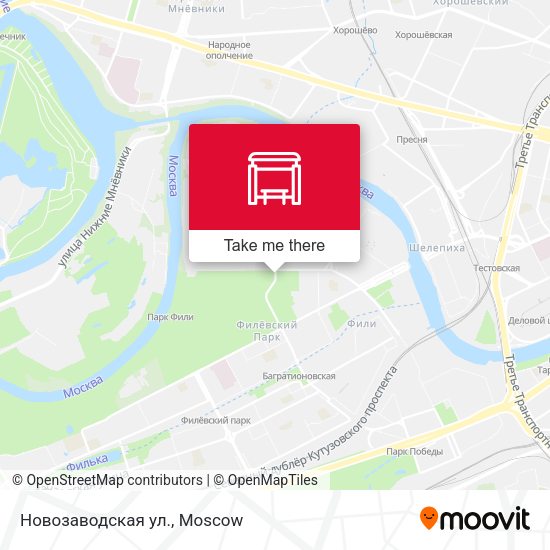 Новозаводская ул. map