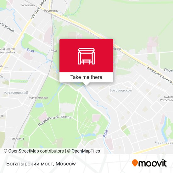 Богатырский мост map