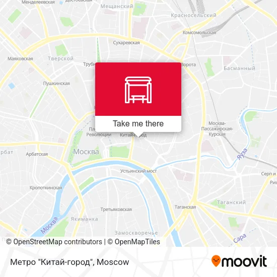 Метро "Китай-город" map