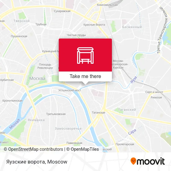Яузские ворота map