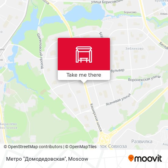 Метро "Домодедовская" map