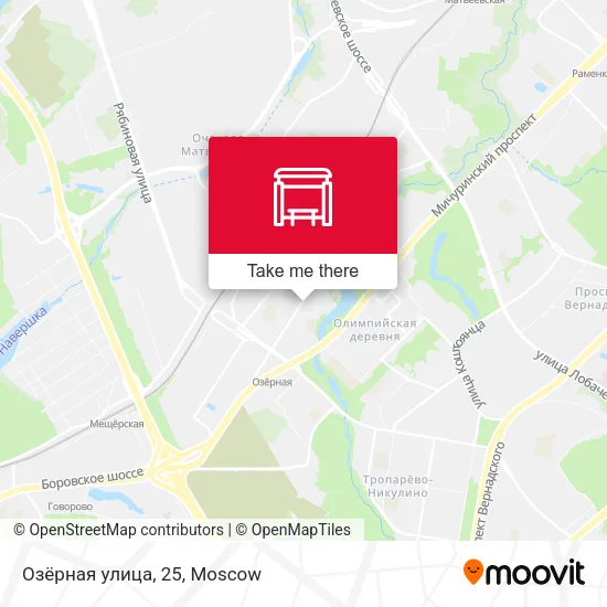 Озёрная улица, 25 map