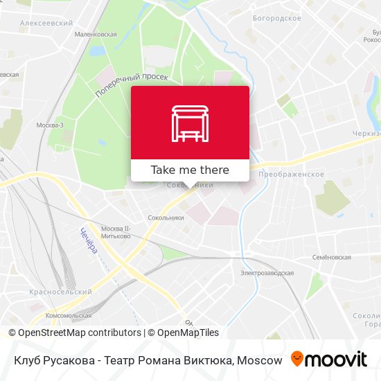 Клуб Русакова - Театр Романа Виктюка map