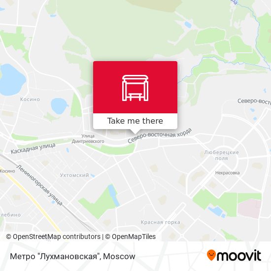 Метро "Лухмановская" map