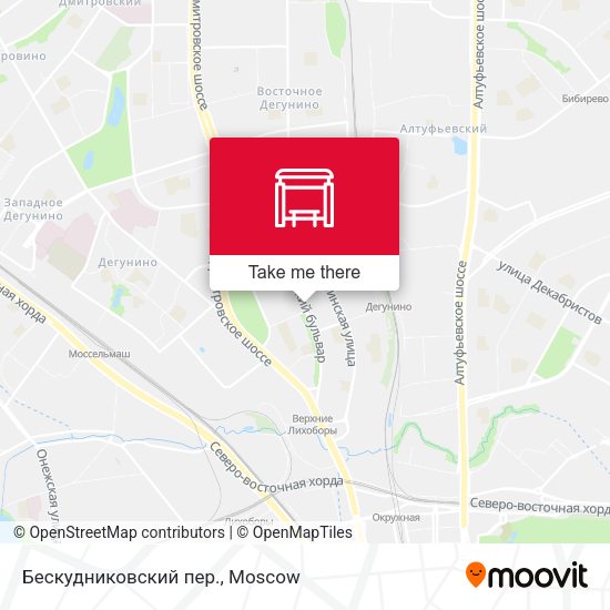 Бескудниковский пер. map
