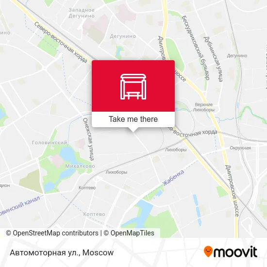 Автомоторная ул. map