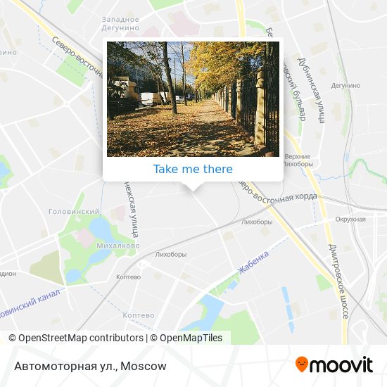 Автомоторная ул. map