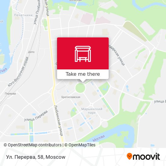 Ул. Перерва, 58 map